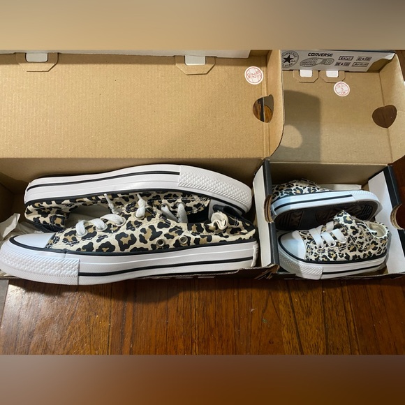 Converse Chuck Taylor All Star Shoreline Leopard Print Leopard Mommy and toddler - Picture 2 of 7